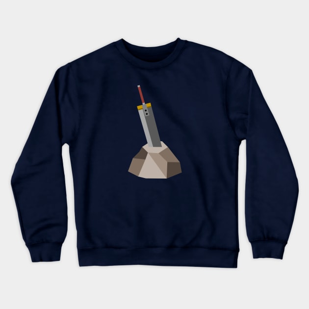 Buster Sword In The Stone Crewneck Sweatshirt by inotyler